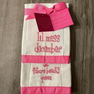 Burp Cloth (2) Lil Miss December
